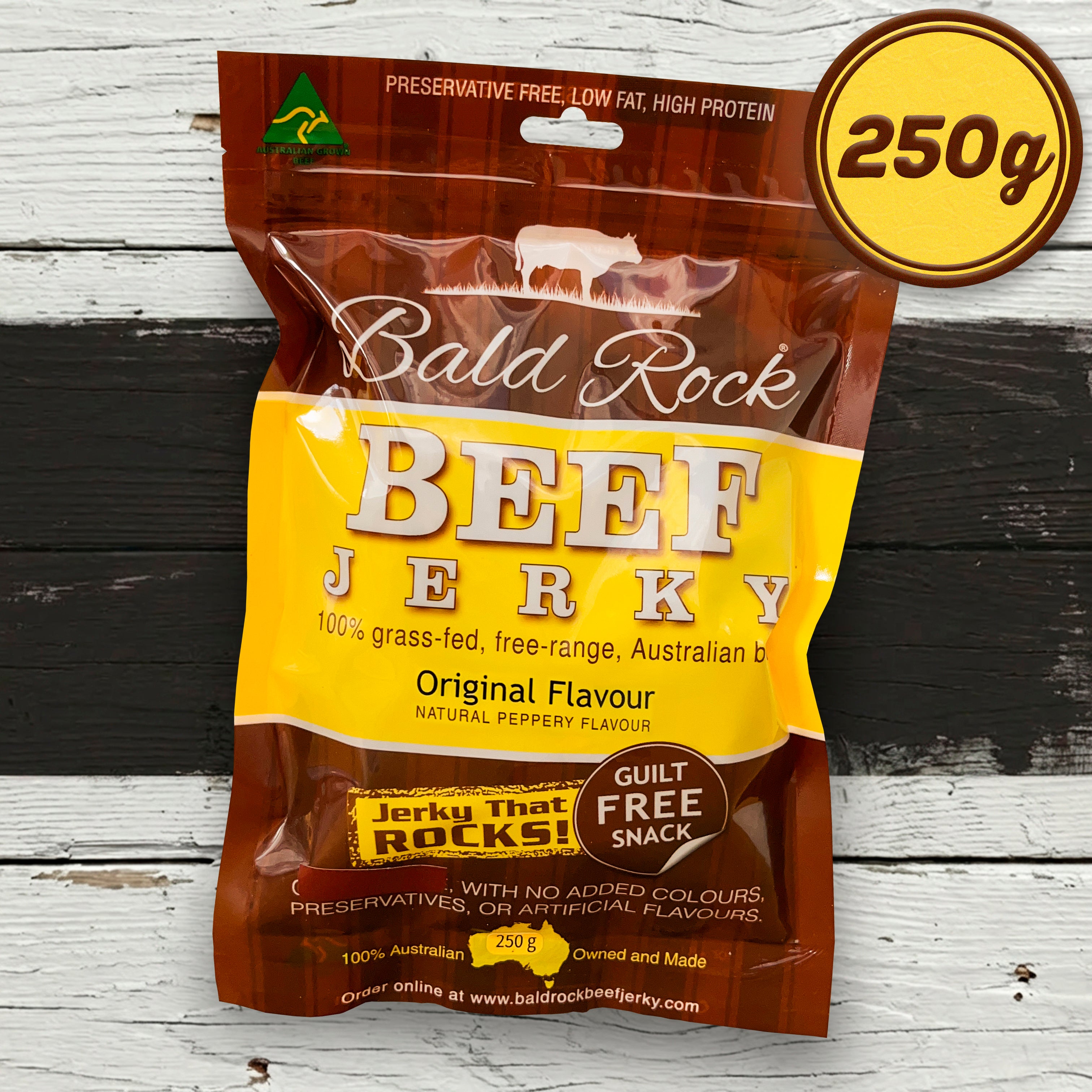 Bald Rock - Original Beef Jerky - 250g