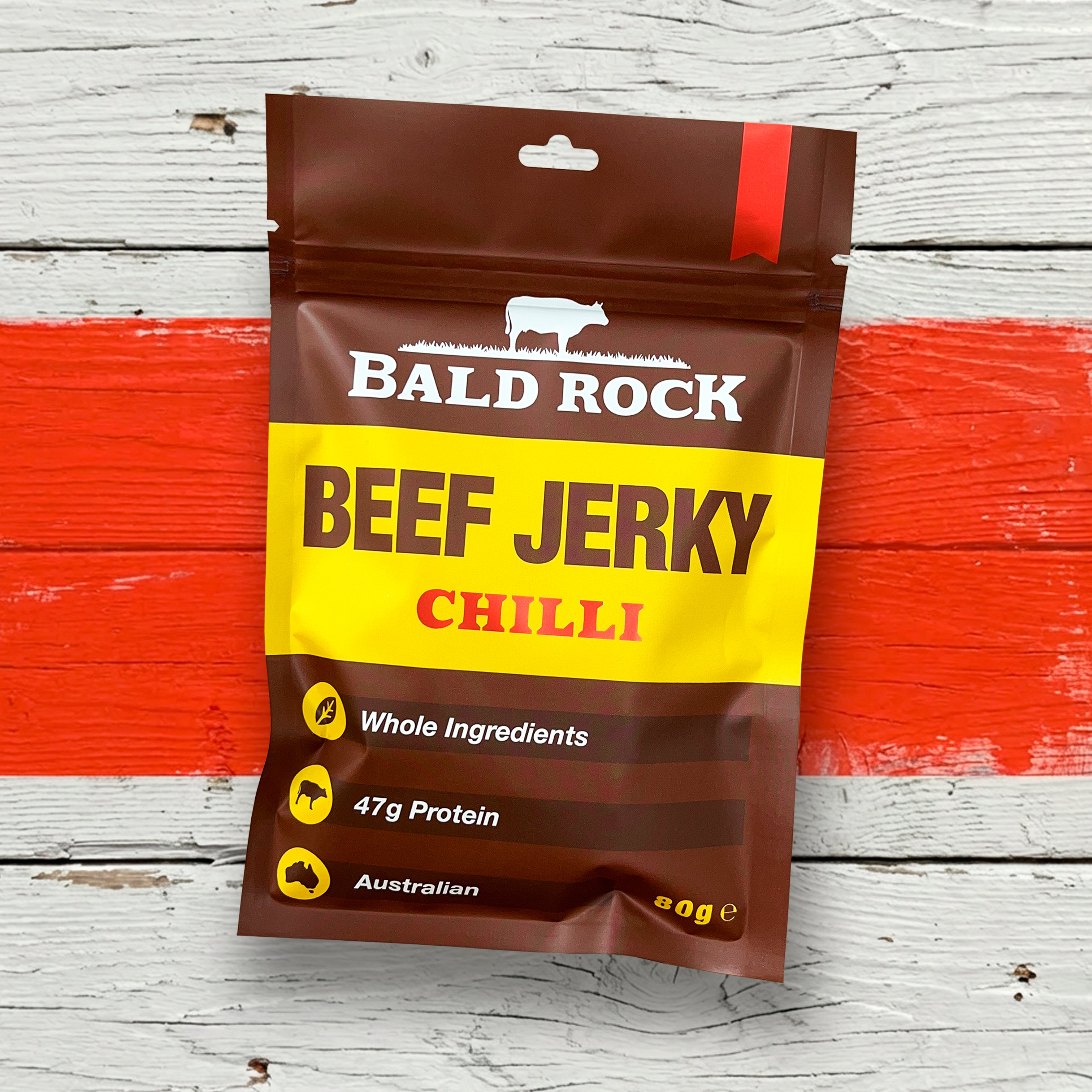 Bald Rock - Chilli Beef Jerky - 80g