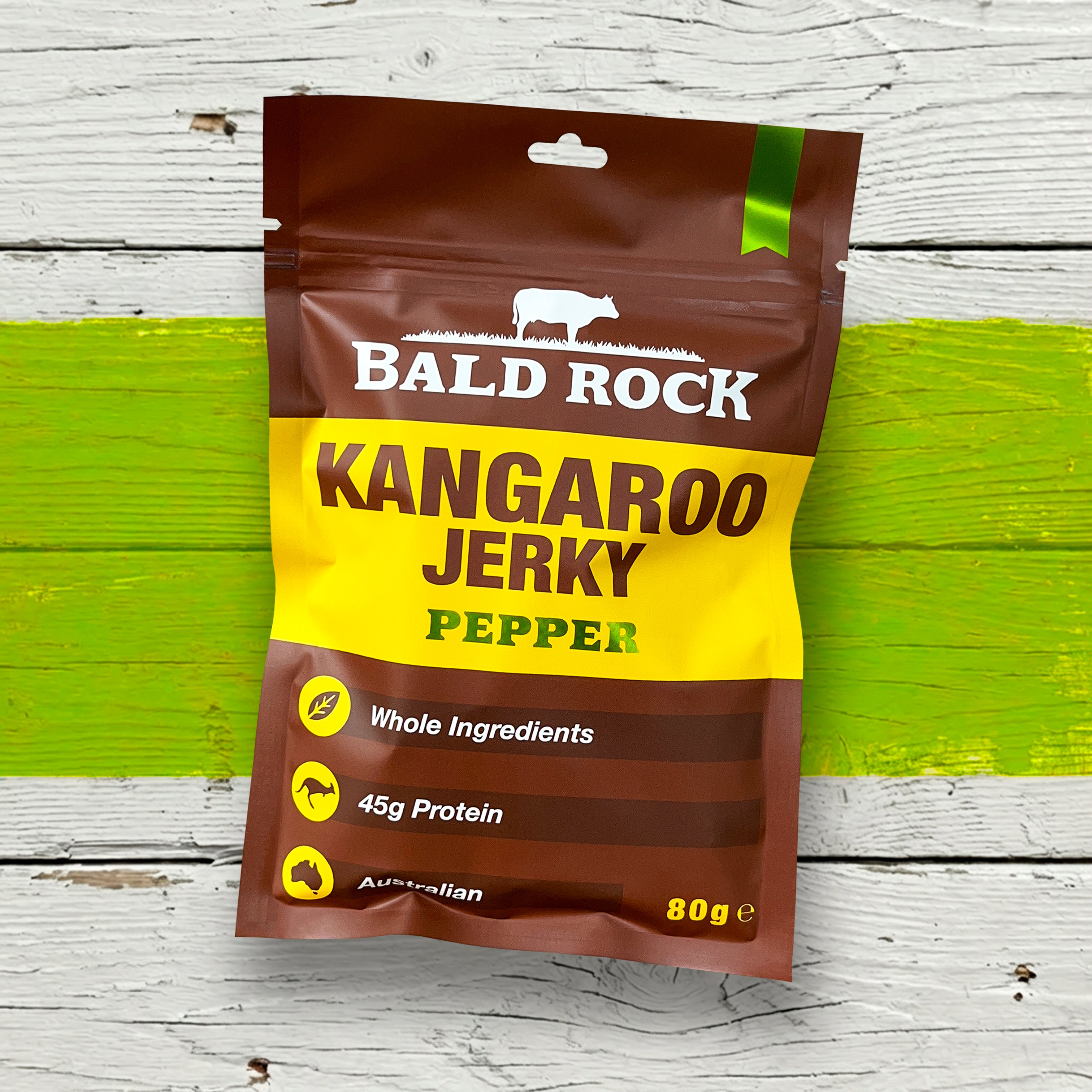 Bald Rock - Pepper Kangaroo Jerky - 80g